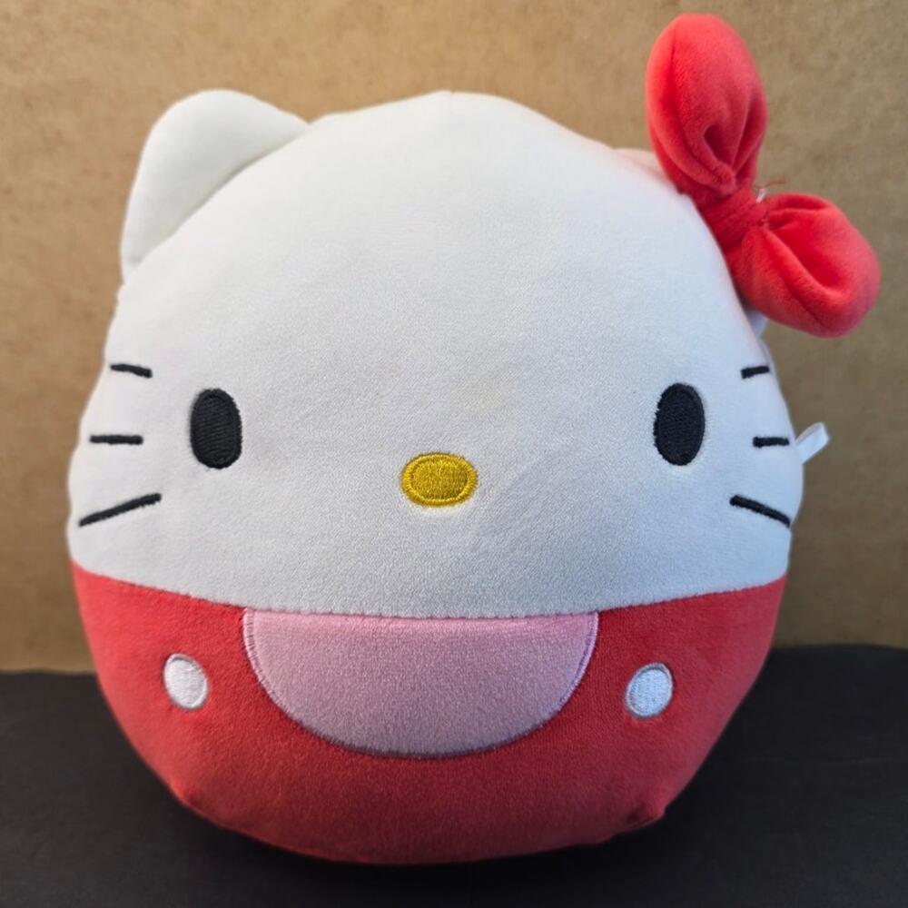 Squishmallows Sanrio Hello Kitty Red Dress Plush, 8"